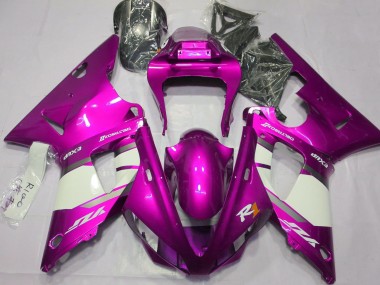 00-01 Hot Pink & Weiß R1 Motorrad Verkleidung