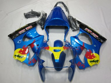 00-02 Rot Bull ZX6R Motorrad Verkleidung