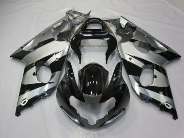 00-02 Silber & Schwarz GSXR 1000 Motorrad Verkleidung