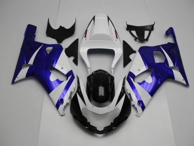 01-03 Weiß & Blau GSXR 600-750 Motorrad Verkleidung
