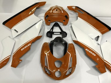 03-04 Weiß Orange & Schwarz Ducati 749 999 Motorrad Verkleidung