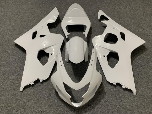 04-05 Glänzend Weiß GSXR 600-750 Motorrad Verkleidung