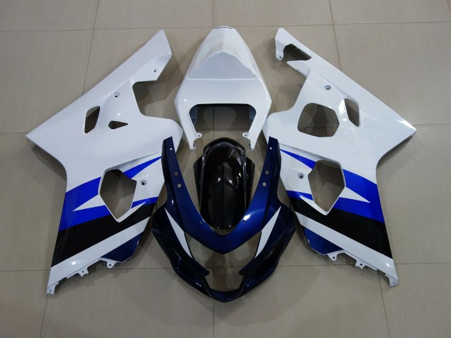 04-05 Glänzend Weiß & Tiefblau GSXR 600-750 Motorrad Verkleidung