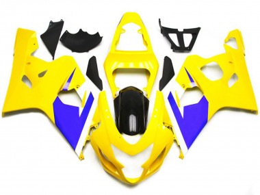 04-05 Glänzendes Gelb & Leuchtendes Blau GSXR 600-750 Motorrad Verkleidung
