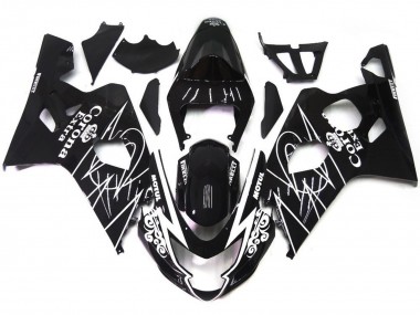 04-05 Schwarz Glänzend Corona Stil GSXR 600-750 Motorrad Verkleidung