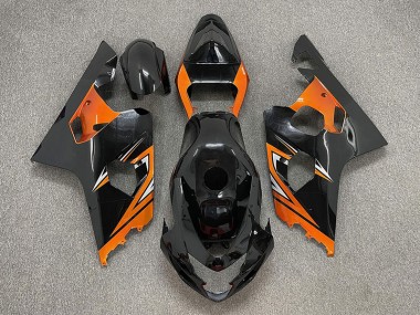 04-05 Schwarz Glänzend & Orange GSXR 600-750 Motorrad Verkleidung