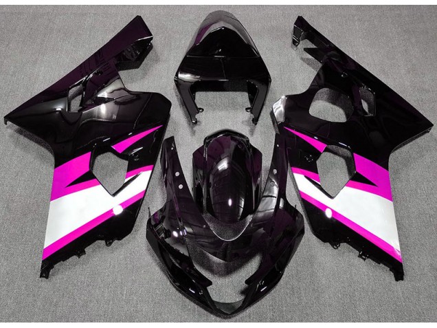 04-05 Schwarz Glänzend & Pink GSXR 600-750 Motorrad Verkleidung