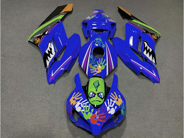 04-05 Tiefes Blauer Hai CBR1000RR Motorrad Verkleidung