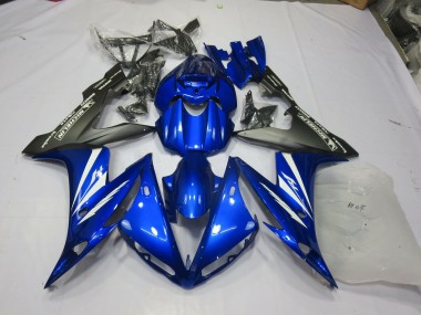 04-06 Blau & Matt R1 Motorrad Verkleidung