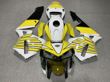 05-06 Gelb-Weiße Flügel CBR600RR Motorrad Verkleidung