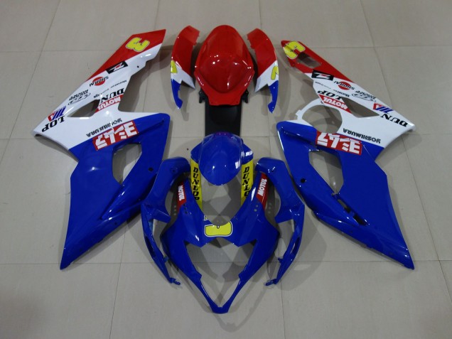 05-06 Glänzend Blau / Weiß / Rot GSXR 1000 Motorrad Verkleidung