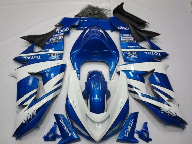 06-07 Blauweißer Ninja ZX10R Motorrad Verkleidung