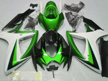 06-07 Grün-Weiß GSXR 600-750 Motorrad Verkleidung