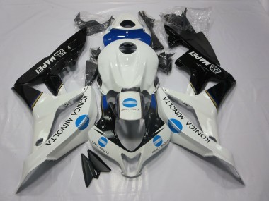 07-08 Blau Konica Minolta & Schwarz CBR600RR Motorrad Verkleidung