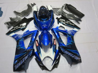 07-08 Blau & Schwarz Corona GSXR 1000 Motorrad Verkleidung