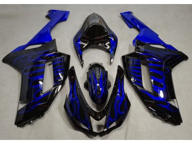 07-08 Blaue Flamme ZX6R Motorrad Verkleidung