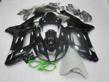 07-08 Schwarz-Grün Glänzend ZX6R Motorrad Verkleidung