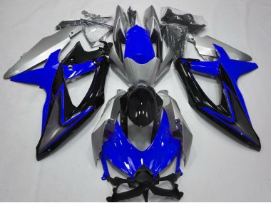 08-10 Blau & Silber GSXR 600-750 Motorrad Verkleidung