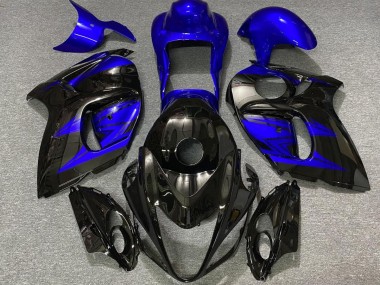 08-20 Glänzendes Schwarz & Tiefes Blau GSXR 1300 Motorrad Verkleidung
