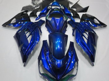 12-21 Ozeanblau Glänzend ZX14R Motorrad Verkleidung