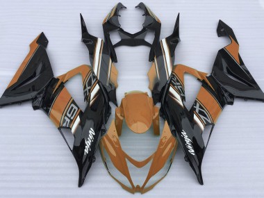 13-18 Orange Glänzend & Schwarz ZX6R Motorrad Verkleidung