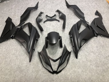13-18 Schlichte Matt Schwarz ZX6R Motorrad Verkleidung