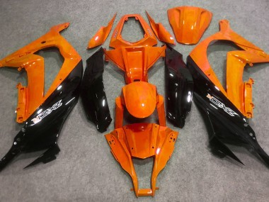 16-19 Orange Glänzend & Schwarz ZX10R Motorrad Verkleidung