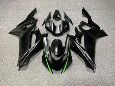 17-21 Matt Schwarze & Grüne Akzente R6 Motorrad Verkleidung