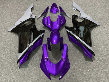 17-21 Zement Schwarz & Lila R6 Motorrad Verkleidung