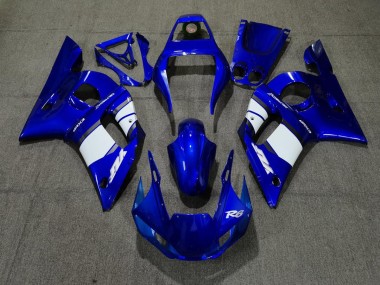 98-02 Blauweißes Design R6 Motorrad Verkleidung